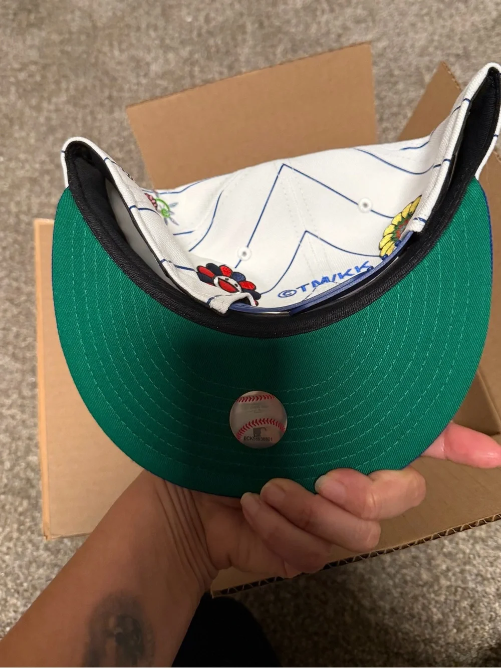 Complex x Takashi Murakami New Era Chicago Cubs Floral Pinstripe Snapback